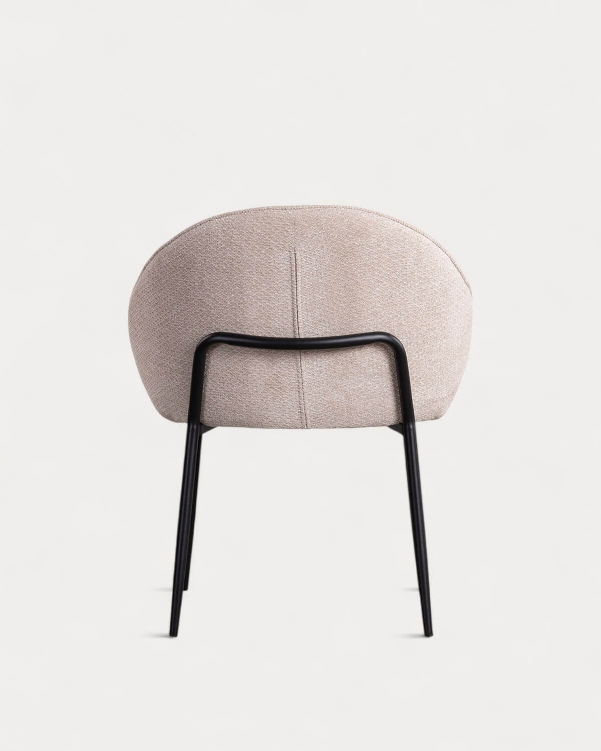 Emna fabric and metal dining chair