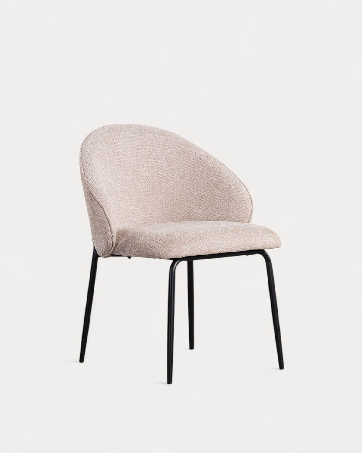 Emna fabric and metal dining chair