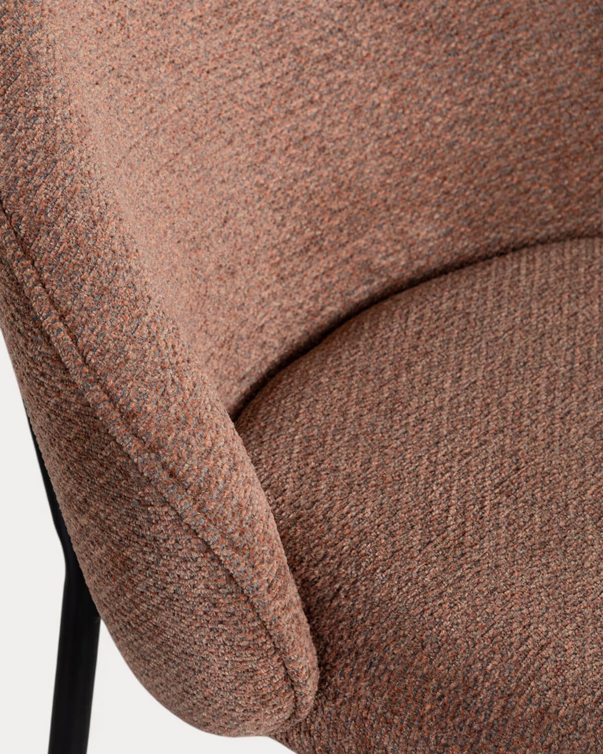 Emna fabric and metal dining chair