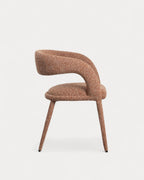 Ewen Fabric and Metal Dining Chair