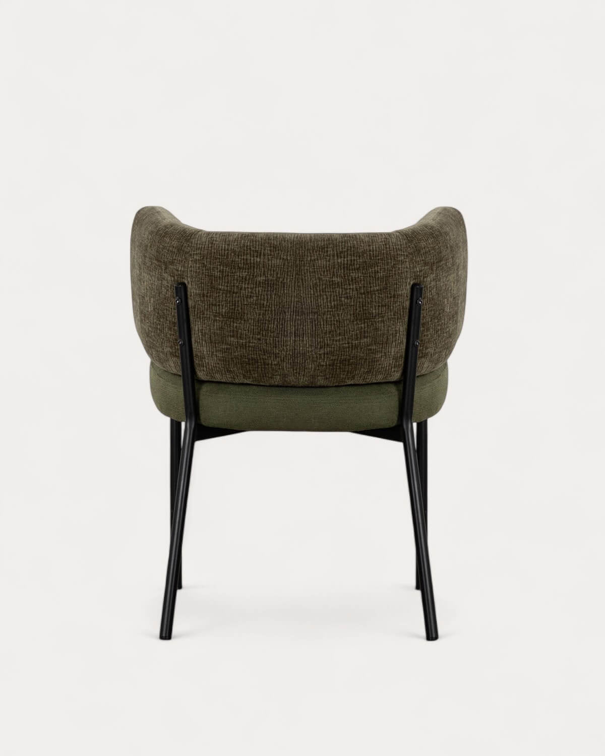 Hades Fabric and Metal Dining Chair