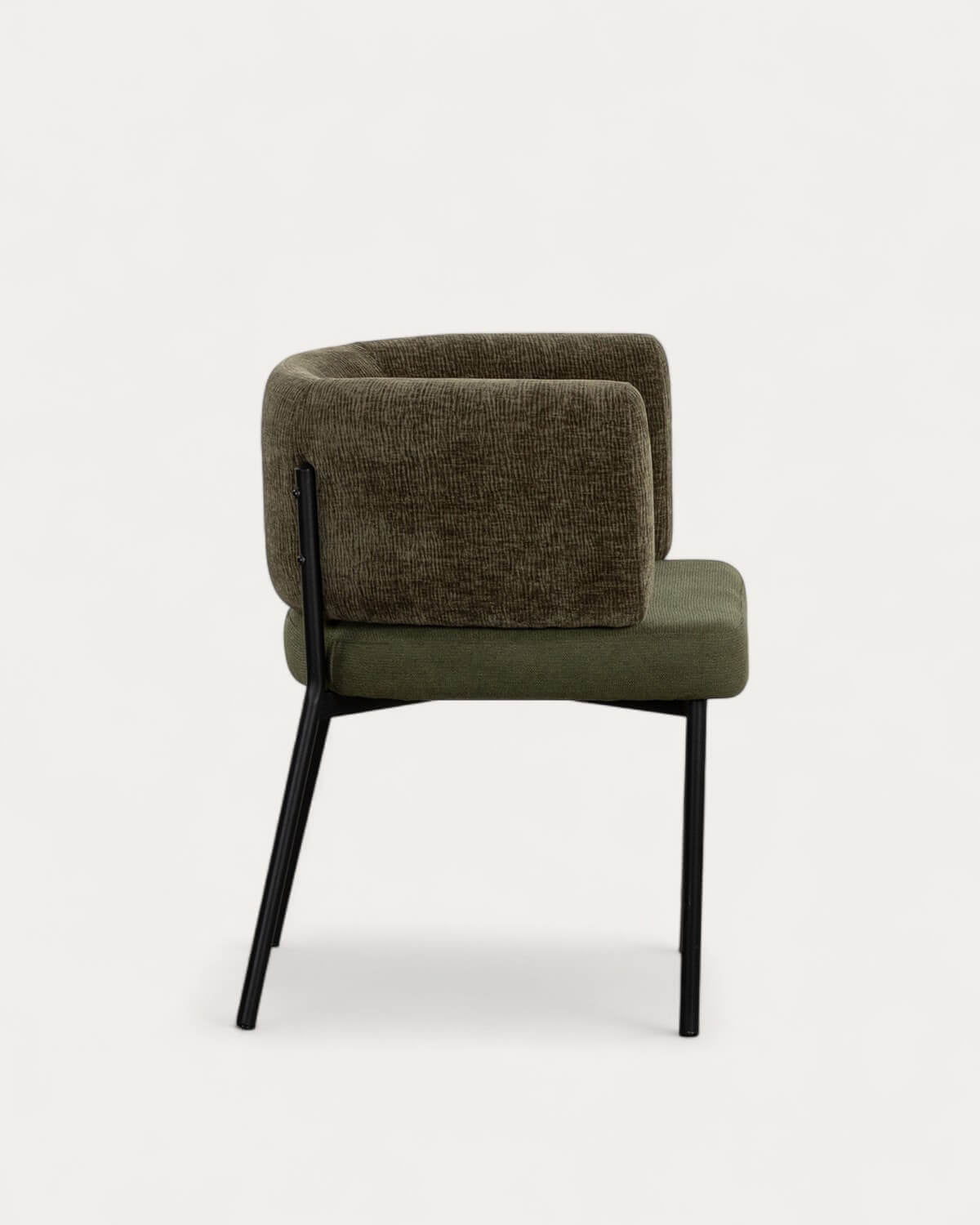 Hades Fabric and Metal Dining Chair