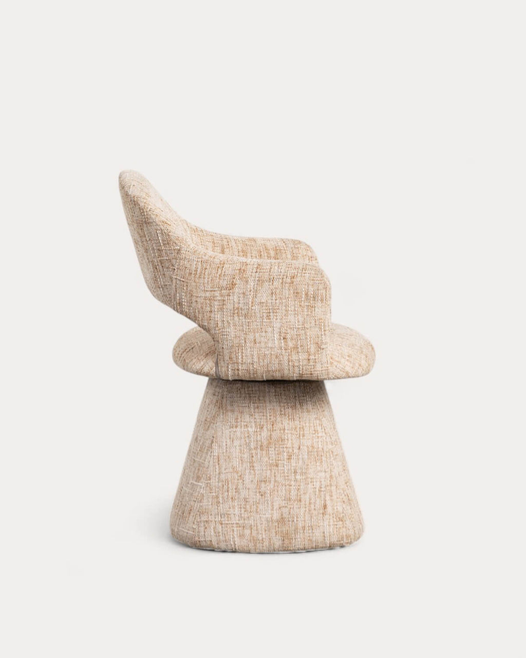 Newen fabric and metal dining chair