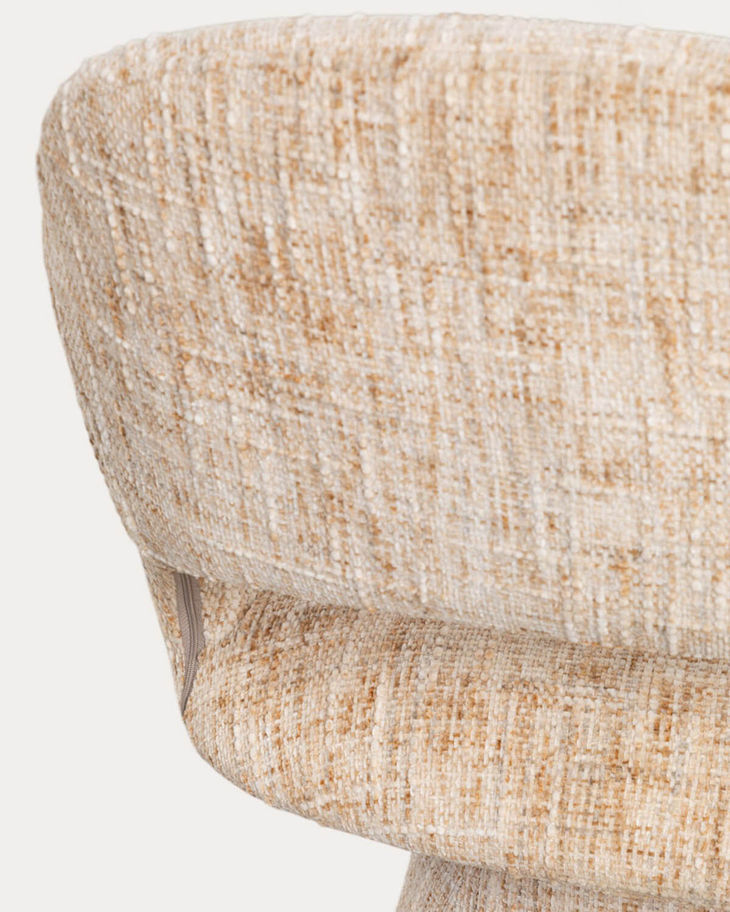 Newen fabric and metal dining chair