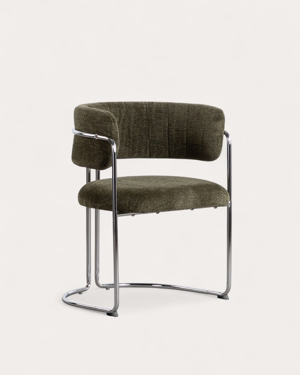 Petra Fabric and Metal Dining Chair