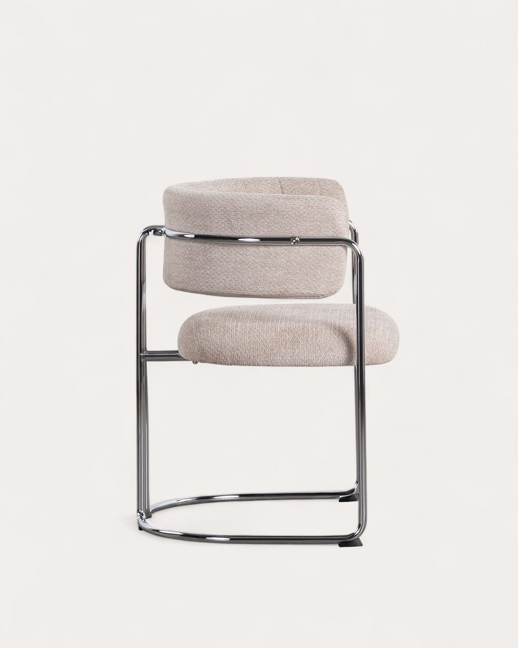 Petra Fabric and Metal Dining Chair