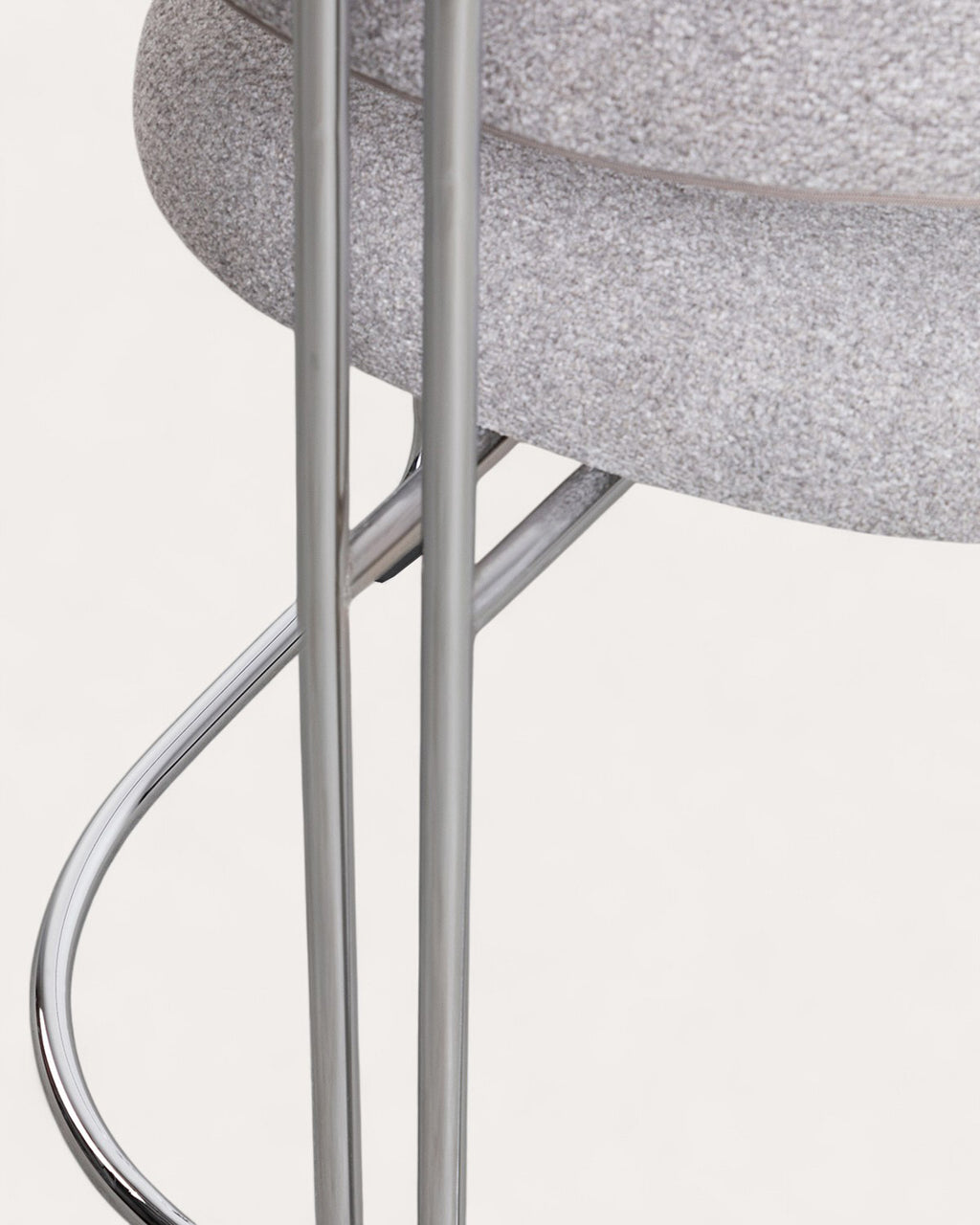 Petra Fabric and Metal Dining Chair
