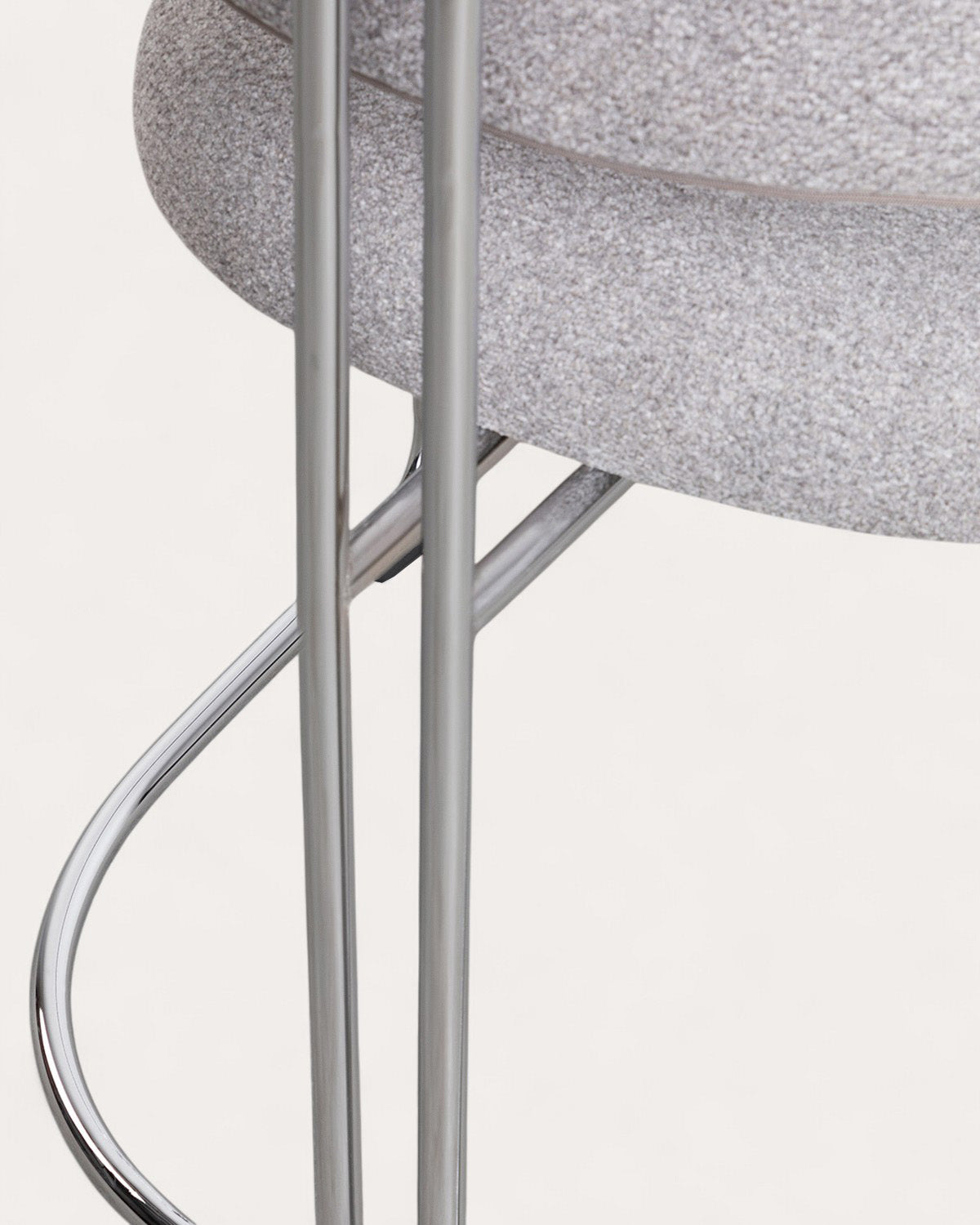 Petra Fabric and Metal Dining Chair