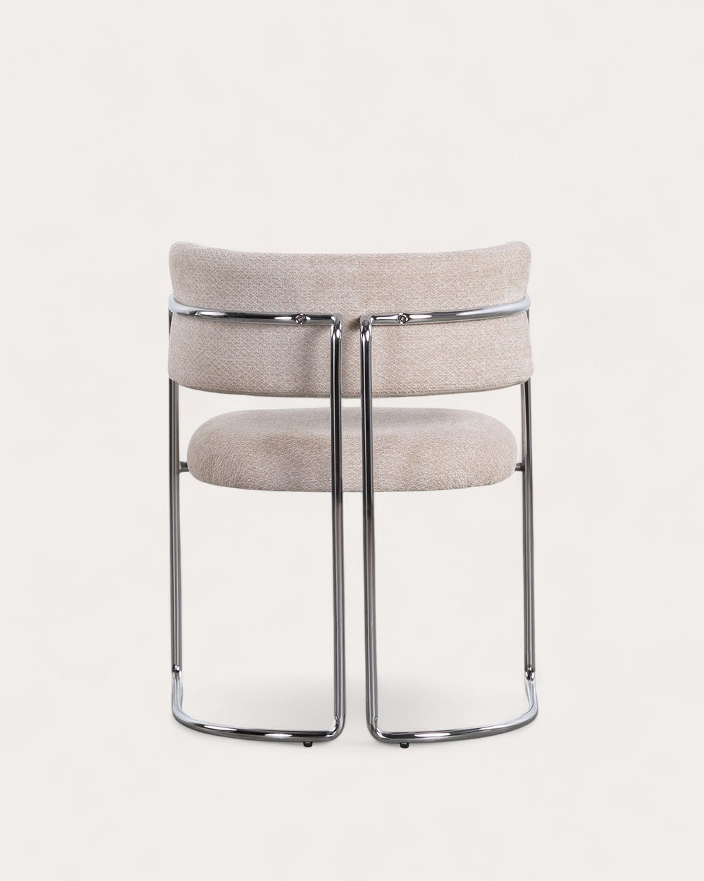 Petra Fabric and Metal Dining Chair