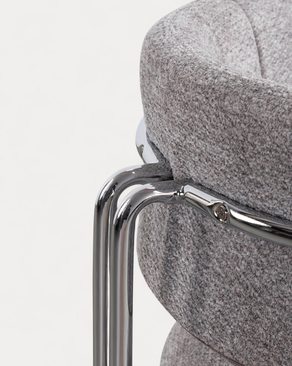 Petra Fabric and Metal Dining Chair