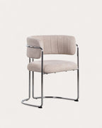 Petra Fabric and Metal Dining Chair