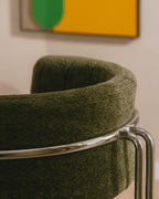 Petra Fabric and Metal Dining Chair