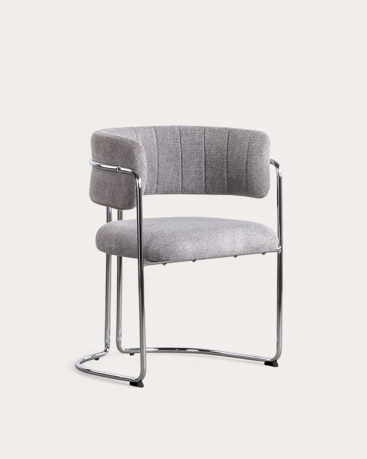Petra Fabric and Metal Dining Chair