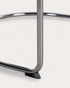 Petra Fabric and Metal Dining Chair