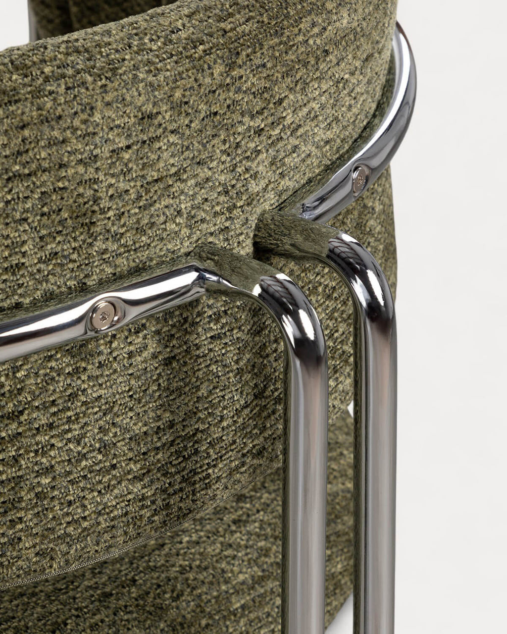 Petra Fabric and Metal Dining Chair