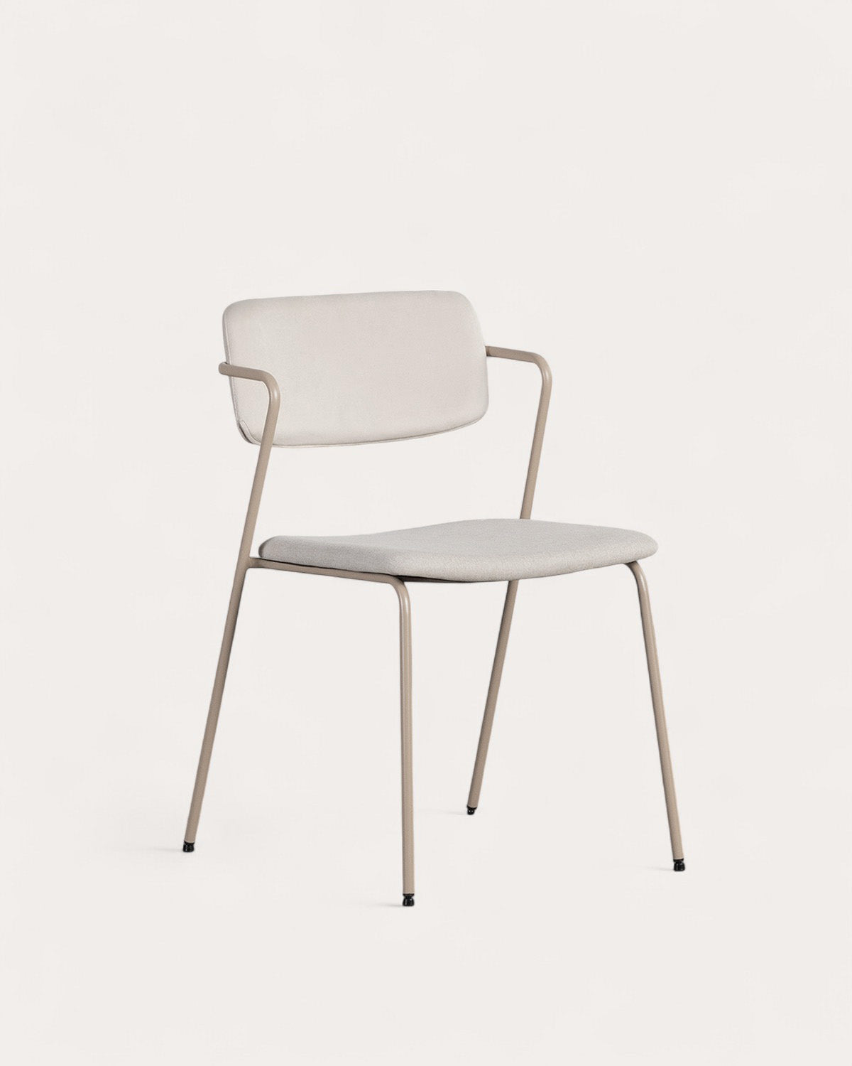 Dining room chair in velvet and Irun fabric