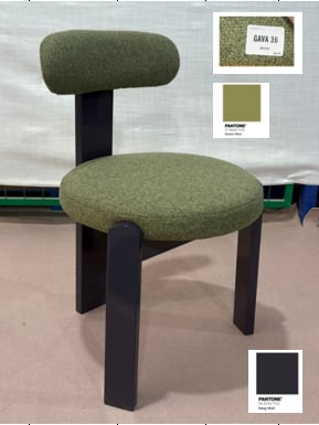 Leira dining room chair in oak and fabric