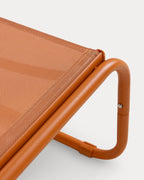 Ohiane metal and fabric reclining sun lounger