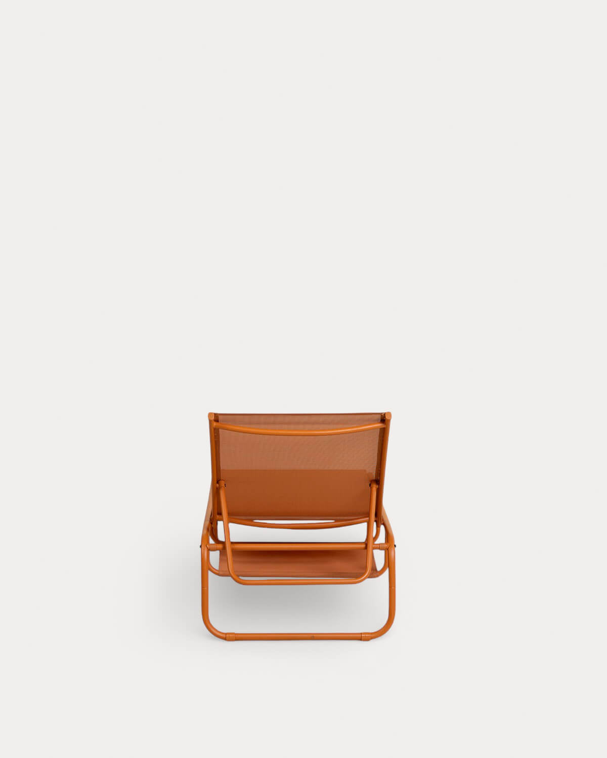 Ohiane metal and fabric reclining sun lounger