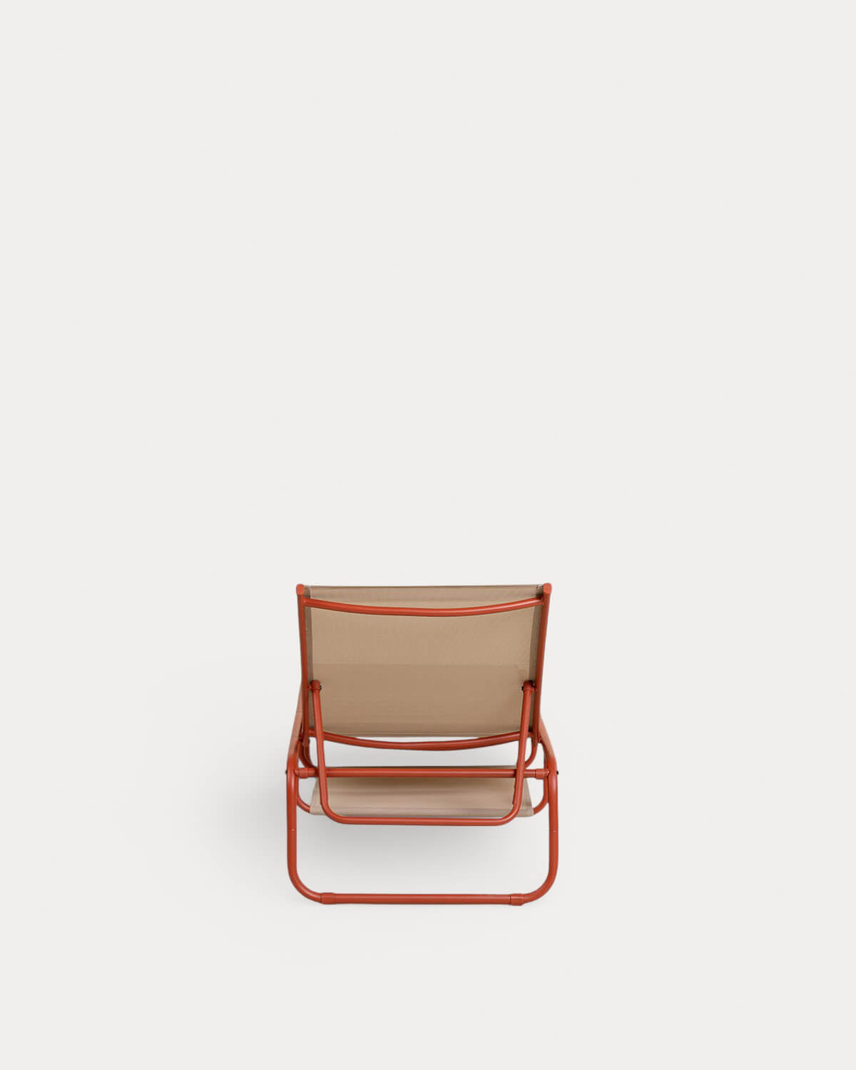 Ohiane metal and fabric reclining sun lounger