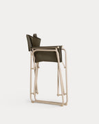 Bowye Metal and Fabric Folding Outdoor Chair