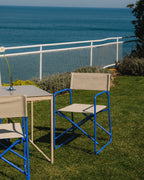 Bowye Metal and Fabric Folding Outdoor Chair
