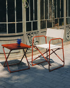 Bowye Metal and Fabric Folding Outdoor Chair