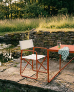 Bowye Metal and Fabric Folding Outdoor Chair