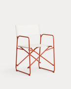 Bowye Metal and Fabric Folding Outdoor Chair