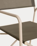 Bowye Metal and Fabric Folding Outdoor Chair