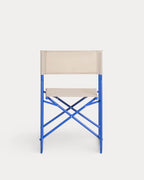 Bowye Metal and Fabric Folding Outdoor Chair