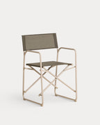 Bowye Metal and Fabric Folding Outdoor Chair