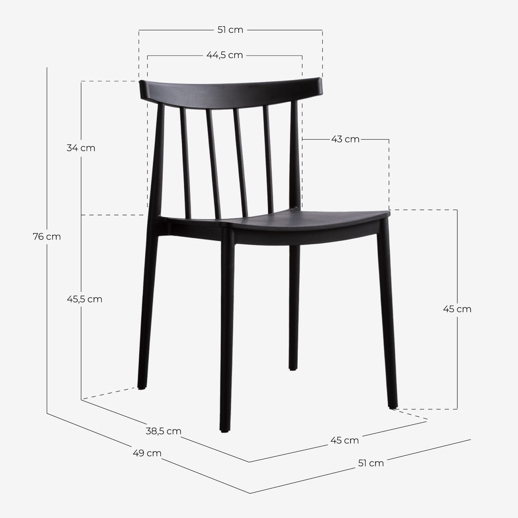 Sunty polypropylene outdoor chair