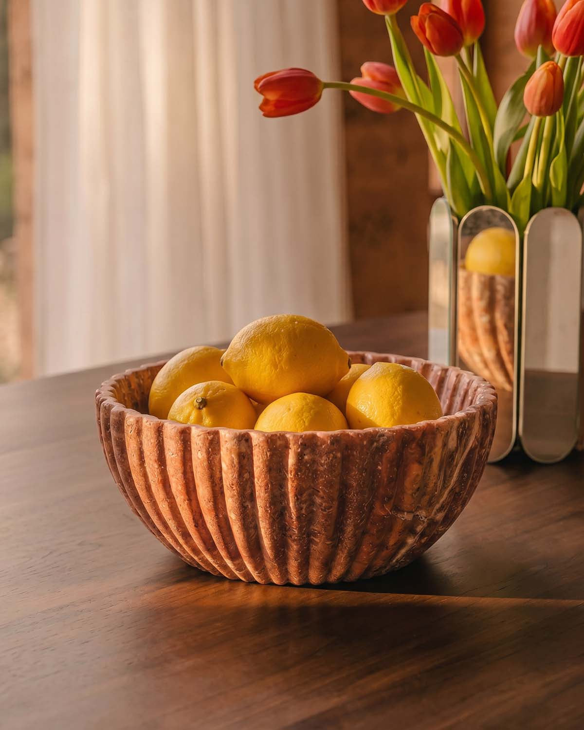 Decorative bowl Ø25 cm in Agadir marble