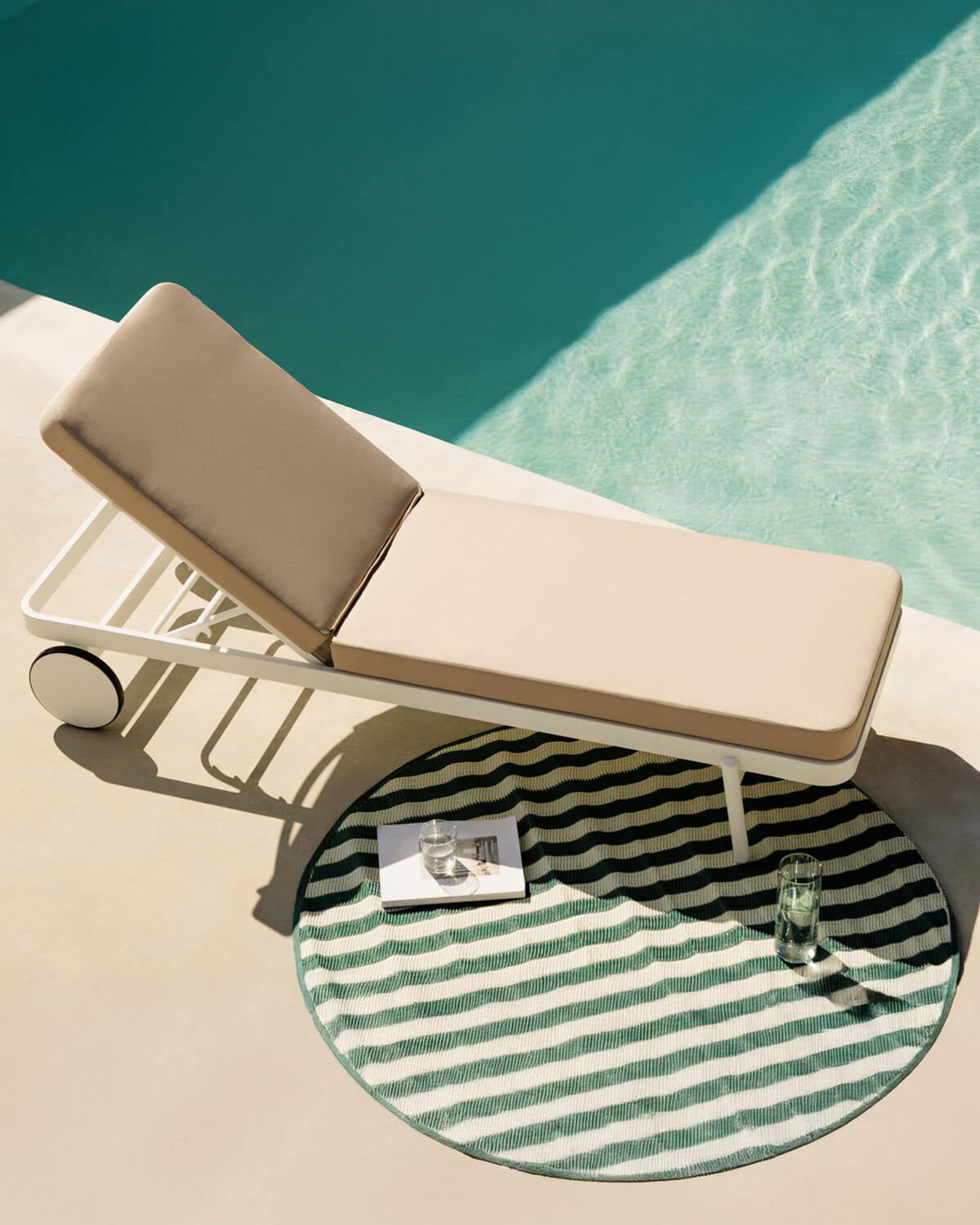 200x65 cm fabric cushion for Celina outdoor sun lounger