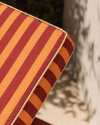 Striped cushion 70.5x200 cm in fabric for outdoor sun loungers Kreta