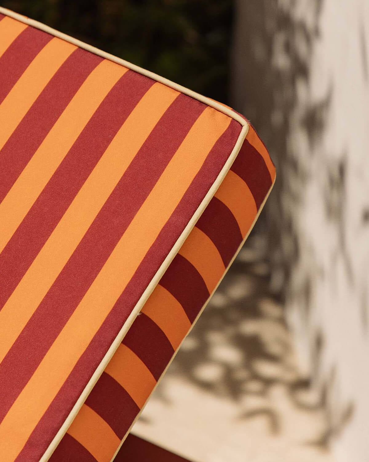 Striped cushion 70.5x200 cm in fabric for outdoor sun loungers Kreta