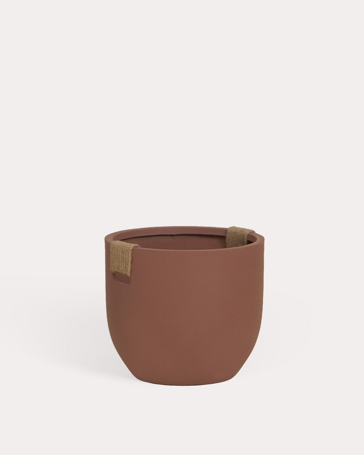 Set of 2 low Fitonia cement planters