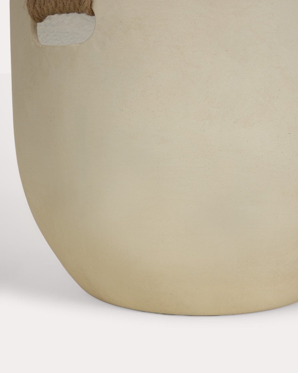 Set of 2 low Fitonia cement planters