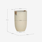 Set of 2 Fitonia tall cement plant pots