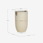 Set of 2 Fitonia tall cement plant pots