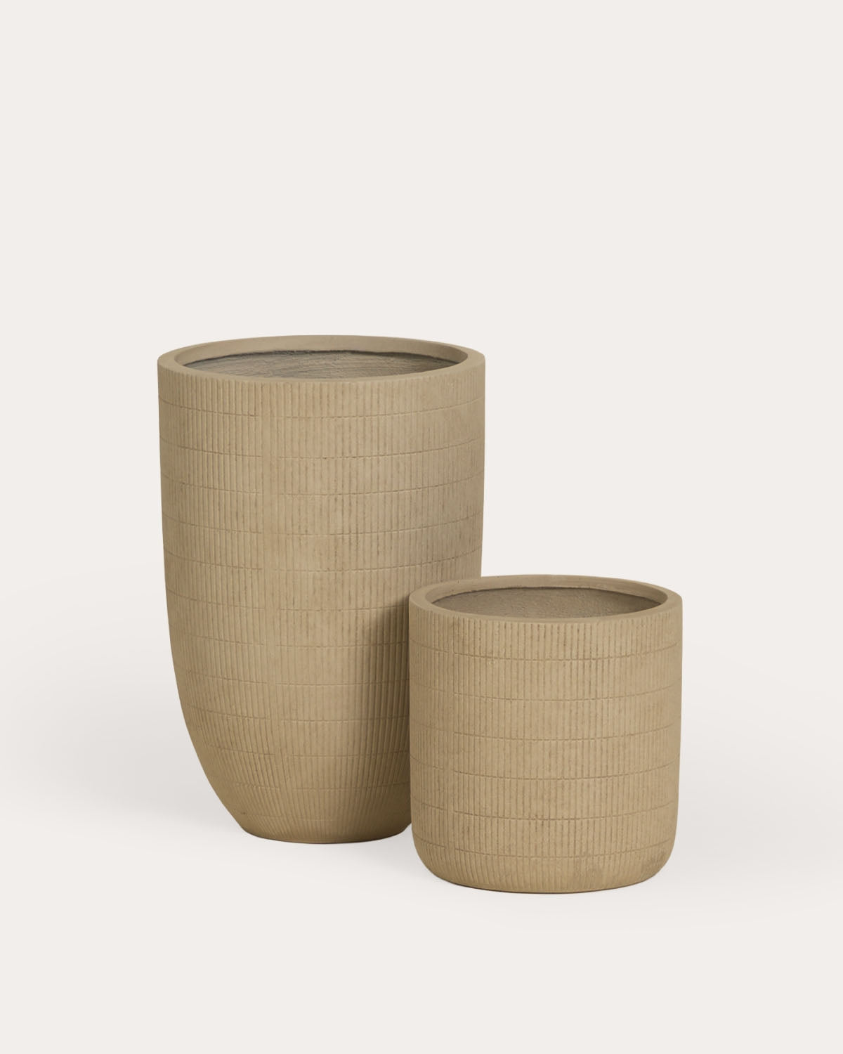 Set of 2 Potos cement planters