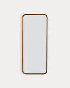 Rectangular wall mirror 122x51 cm in Eimar pine wood