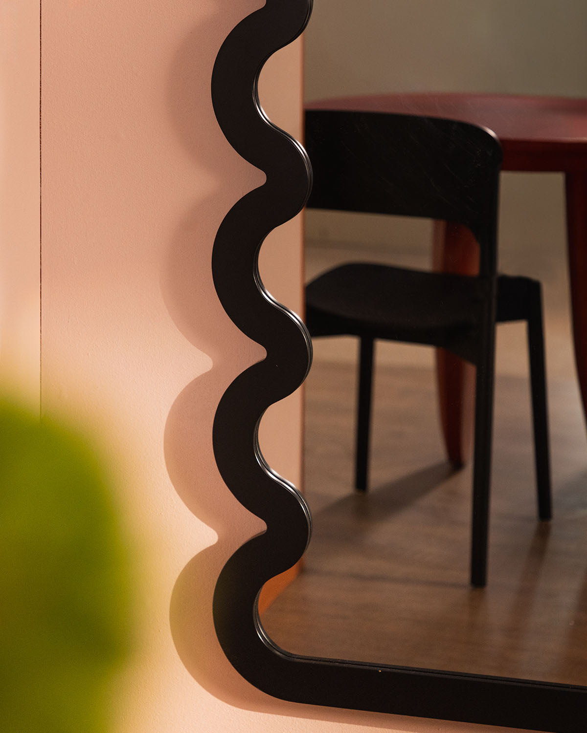 Derek wooden wall mirror 165x60 cm