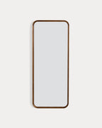 Rectangular wall mirror 122x51 cm in Eimar pine wood