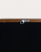 Rectangular wall mirror 122x51 cm in Eimar pine wood