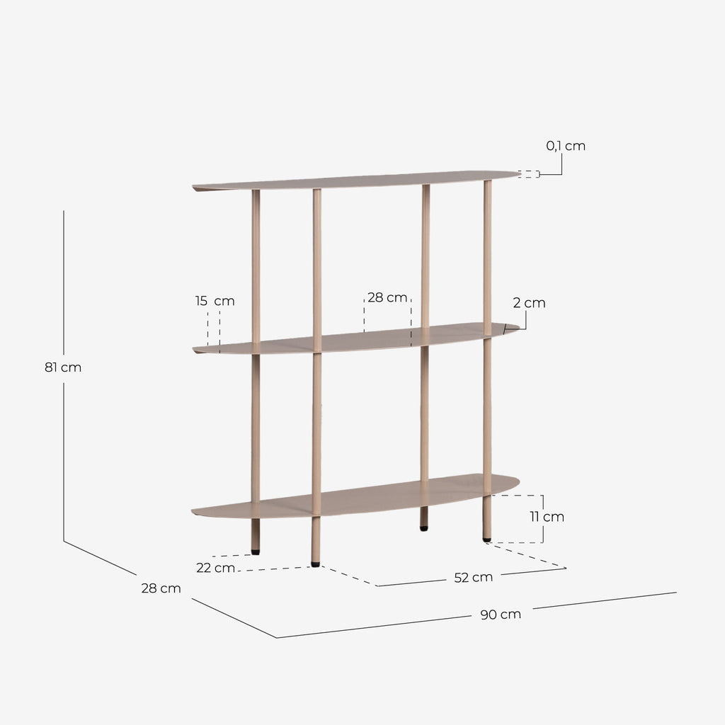 Idris metal shelf 81x90 cm