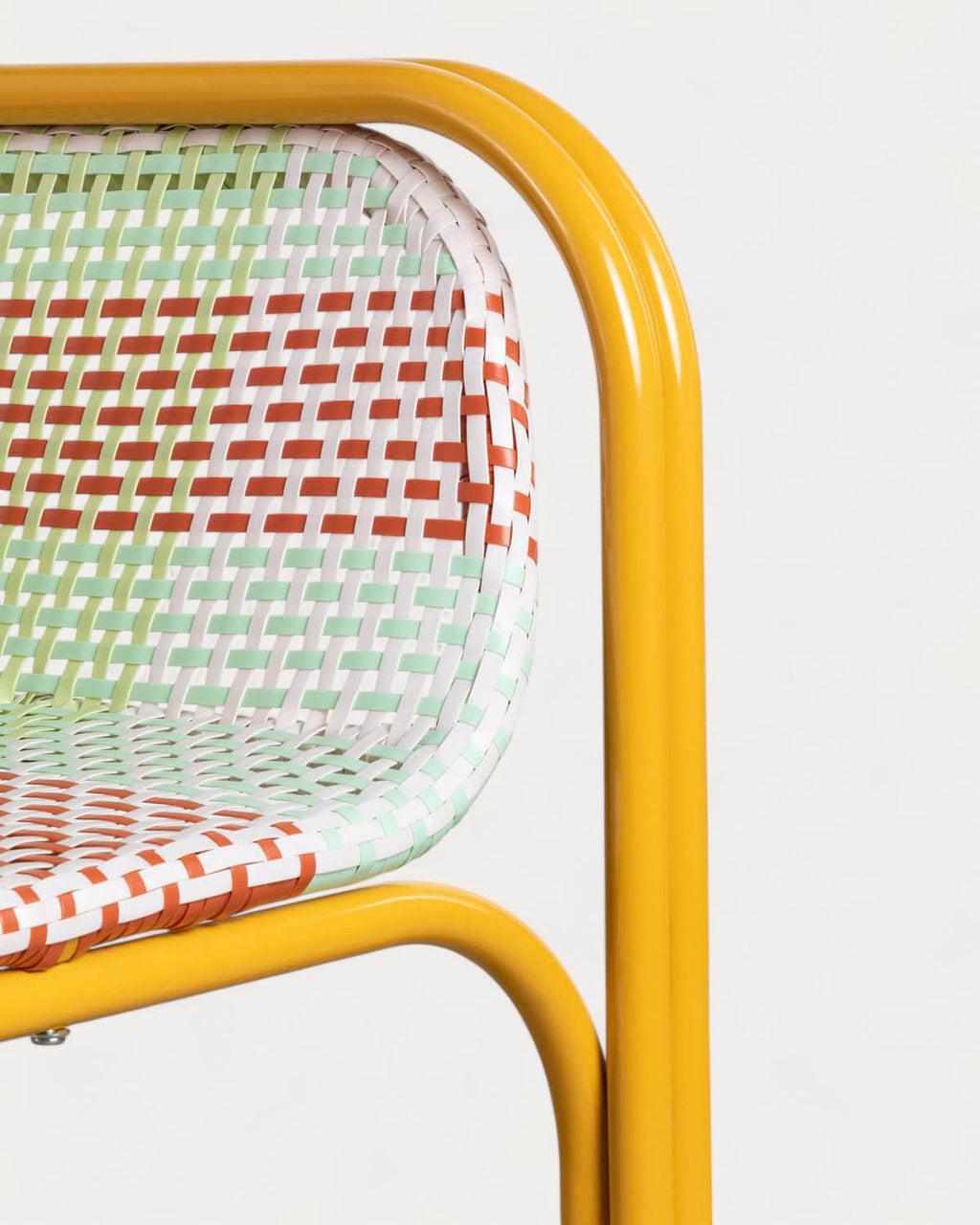 Armchair with armrests in aluminum and synthetic rattan Emba Studio