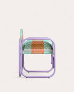 Armchair with armrests in aluminum and synthetic rattan Emba Studio