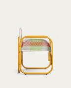 Armchair with armrests in aluminum and synthetic rattan Emba Studio